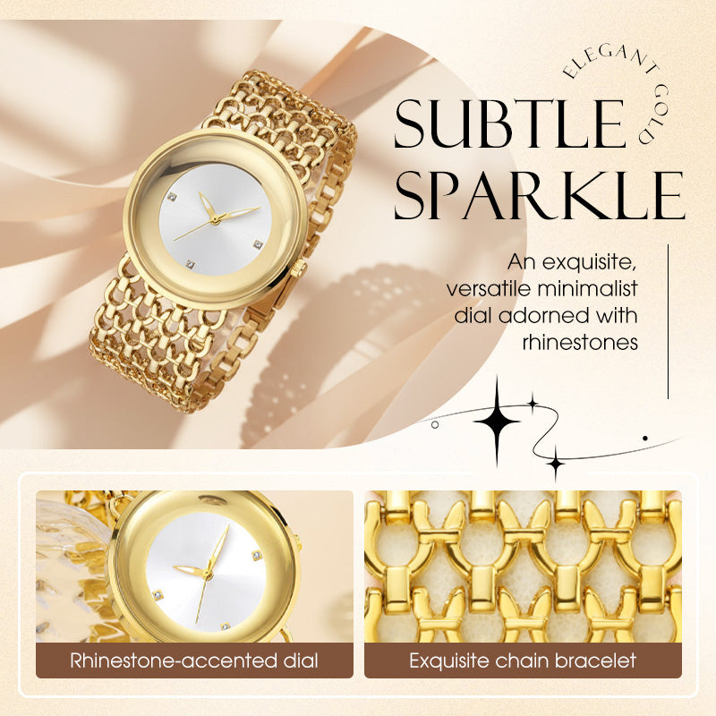 ⏳Limited-Time Special 50% OFF💥Luxury Round Bracelet Watch Fashionable Women's Wristwatch