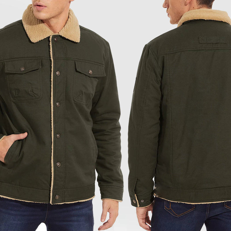 🎁Christmas Special 49% OFF⏳Men's Retro Western Winter Fleece Jacket