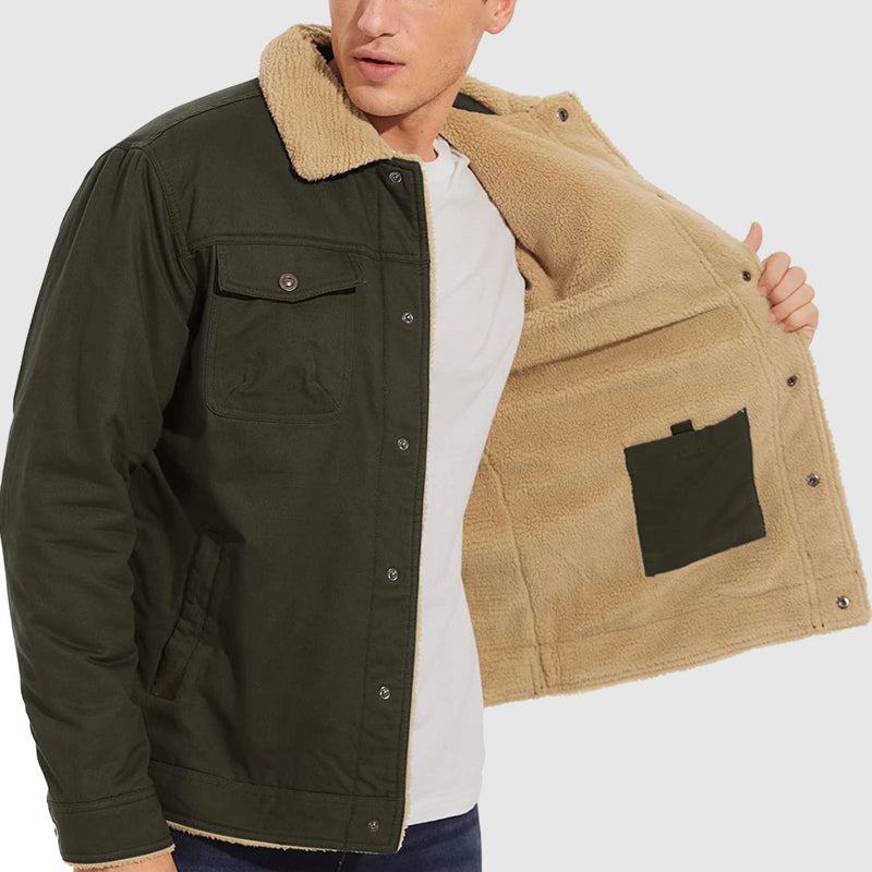 🎁Christmas Special 49% OFF⏳Men's Retro Western Winter Fleece Jacket