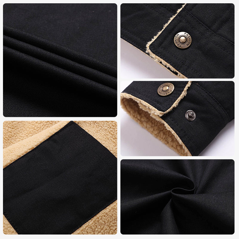 🎁Christmas Special 49% OFF⏳Men's Retro Western Winter Fleece Jacket
