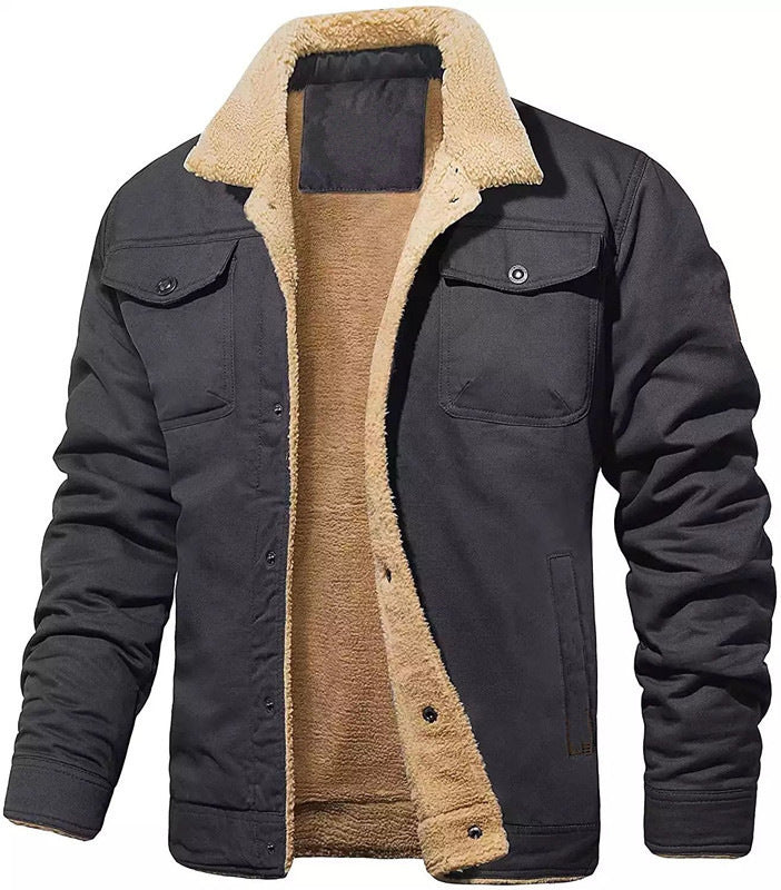 🎁Christmas Special 49% OFF⏳Men's Retro Western Winter Fleece Jacket