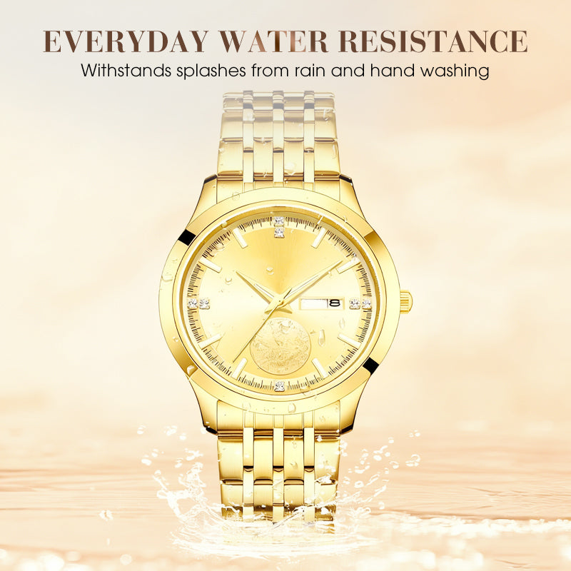 🎄🎁Christmas Special Offer: 50% OFF💥Luxurious Swiss Automatic Gold Watch For Couples