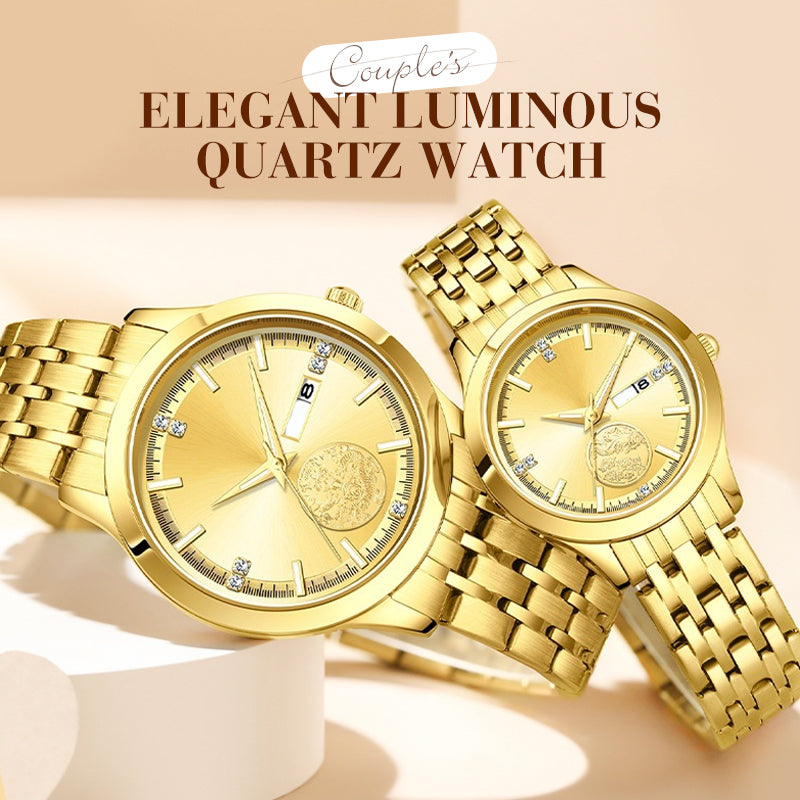 🎄🎁Christmas Special Offer: 50% OFF💥Luxurious Swiss Automatic Gold Watch For Couples