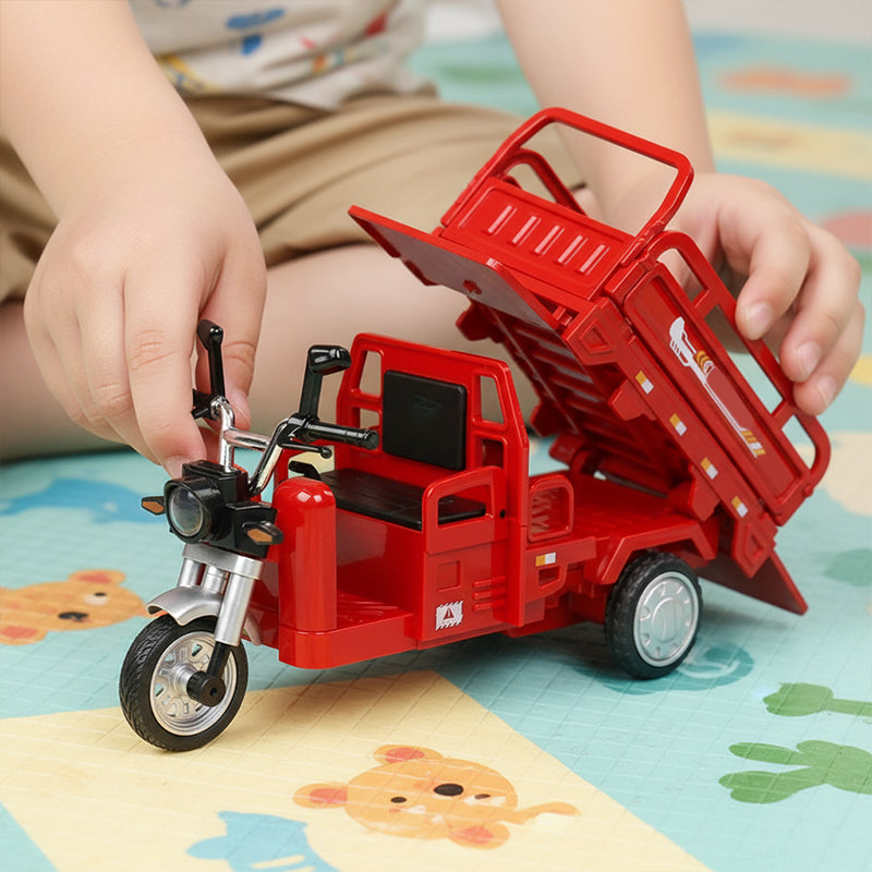 🎄🎁Christmas Special Offer: 50% OFF💥Pull-Back Electric Tricycle Toy with Sound & Light