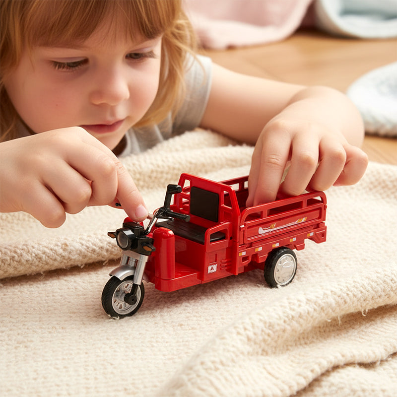 🎄🎁Christmas Special Offer: 50% OFF💥Pull-Back Electric Tricycle Toy with Sound & Light