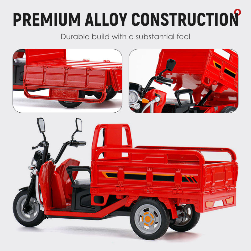 🎄🎁Christmas Special Offer: 50% OFF💥Pull-Back Electric Tricycle Toy with Sound & Light