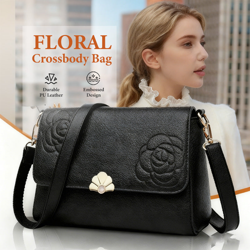 ⏰Black Friday Sale 50% OFF💥Women’s Elegant Embossed Floral Crossbody Bag