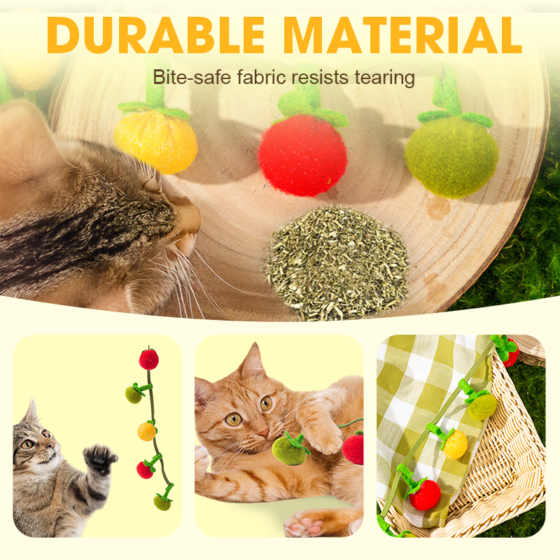 📢📢HOT SALE 50% OFF!!!✨Interactive Fruit-Shaped Catnip Toy String