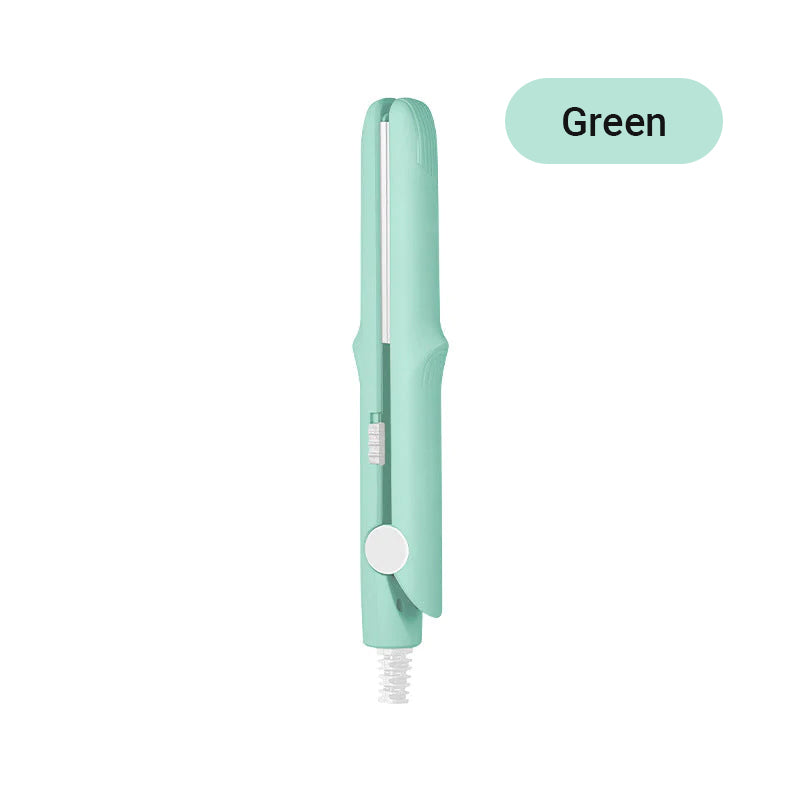 ⏳Last Day Sale 70% OFF💥2-in-1 Mini Curling Wand & Flat Iron Hair Straightener