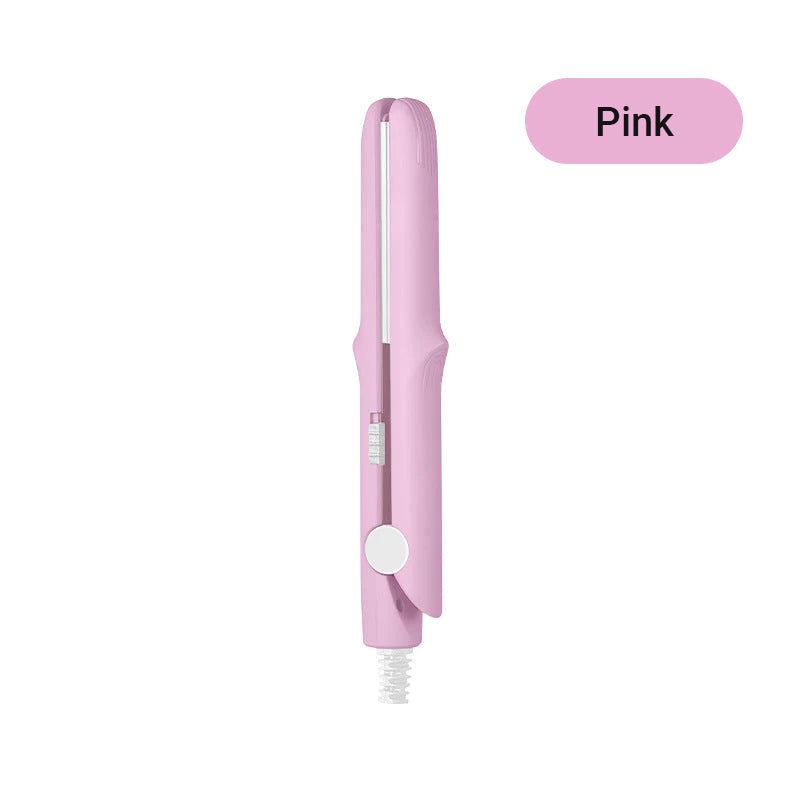⏳Last Day Sale 70% OFF💥2-in-1 Mini Curling Wand & Flat Iron Hair Straightener