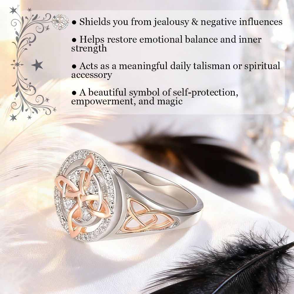 🔮✨New Arrival ✨💖Valentine's DayHot Sale 50% OFF✨💍Handmade Witch's Return-Knot Protection Ring💞Protect Your Loved Ones