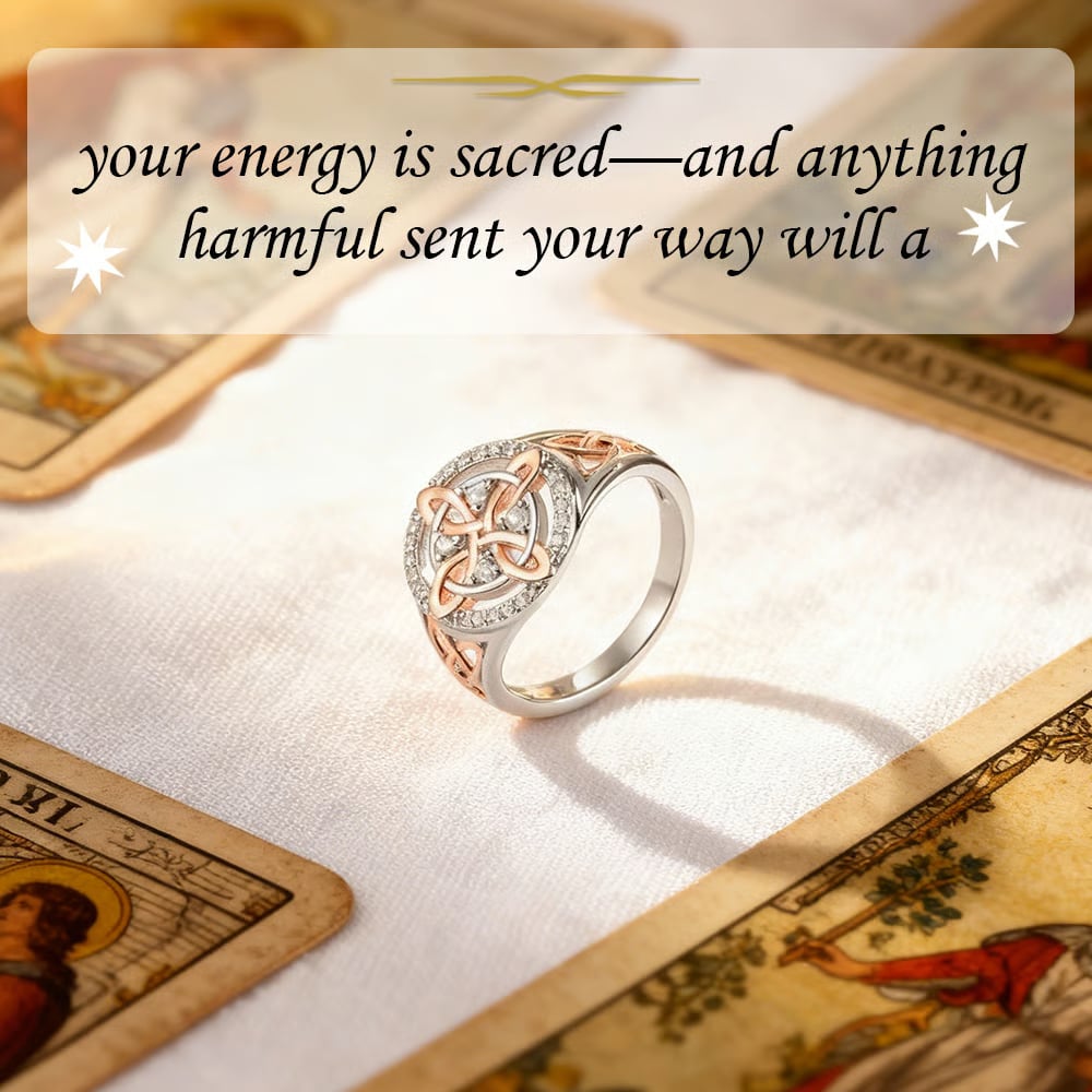 🔮✨New Arrival ✨💖Valentine's DayHot Sale 50% OFF✨💍Handmade Witch's Return-Knot Protection Ring💞Protect Your Loved Ones