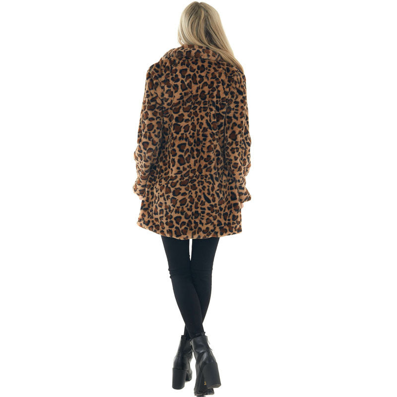 📢 60% OFF NOW! 🎉 Women's Plush Leopard Coat – Super-Soft, Warm & Stylish, Viral Fall Outfit 💃📦
