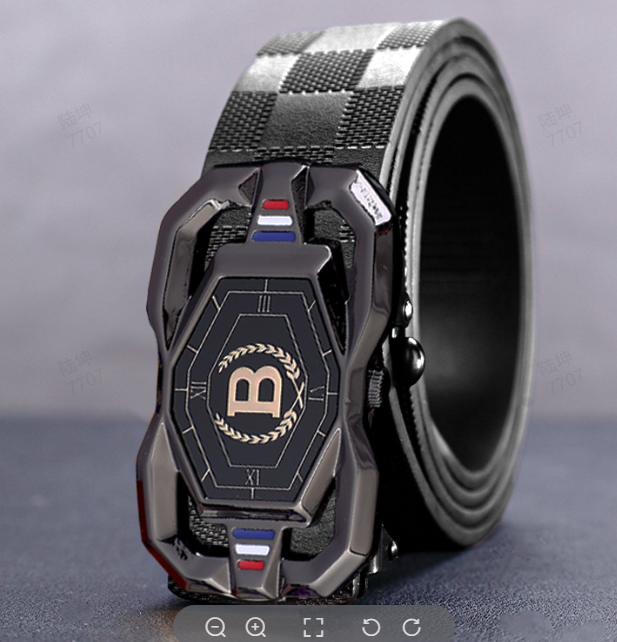 📢📢50%  OFF !! ⏰Leather belt for men with elegant crocodile leather pattern, with automatic buckle and made of cowhide.