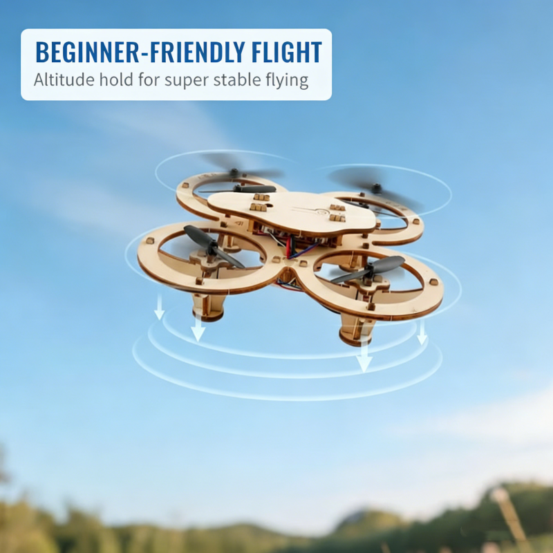 🧩 DIY Wooden Drone Building Kit 🚁