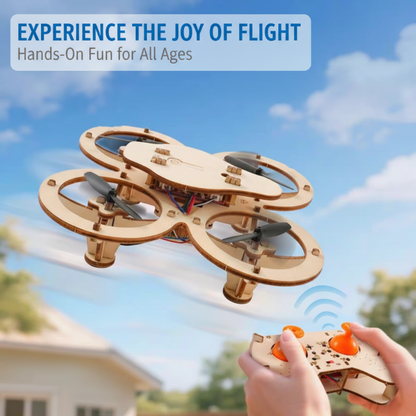 🧩 DIY Wooden Drone Building Kit 🚁