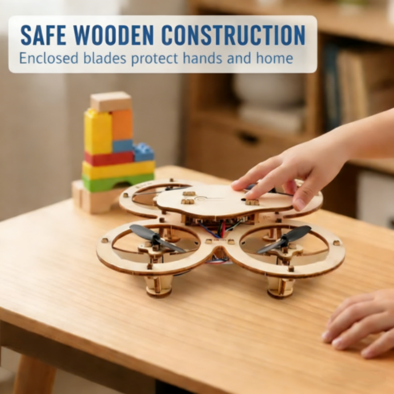 🧩 DIY Wooden Drone Building Kit 🚁