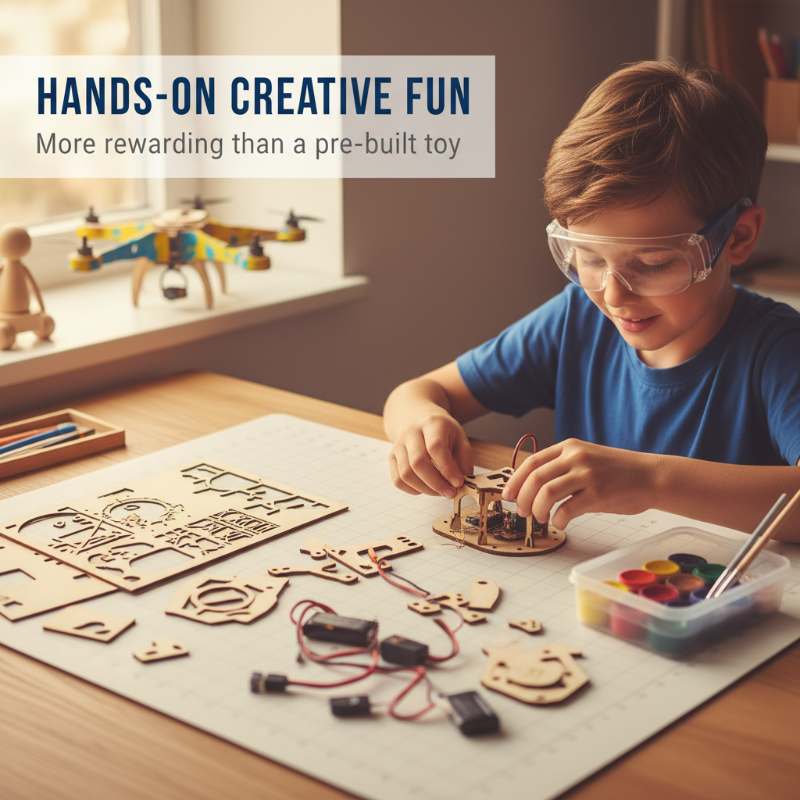 🧩 DIY Wooden Drone Building Kit 🚁