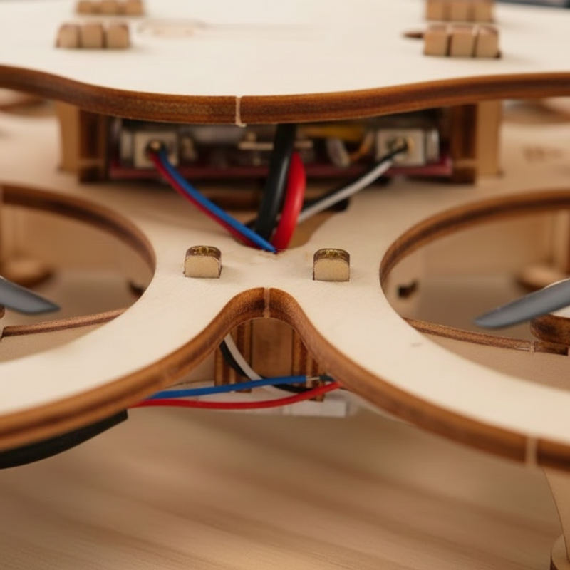 🧩 DIY Wooden Drone Building Kit 🚁
