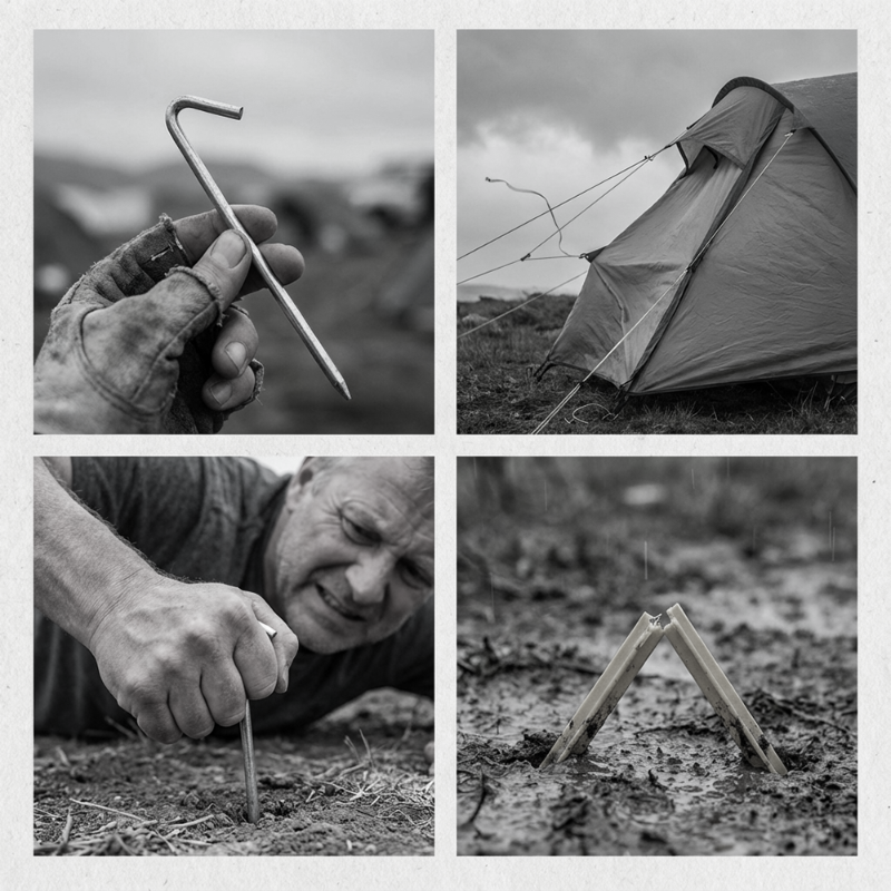 Multifunctional Stainless Steel Tent Stakes