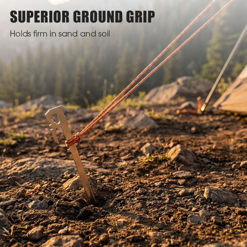 Multifunctional Stainless Steel Tent Stakes