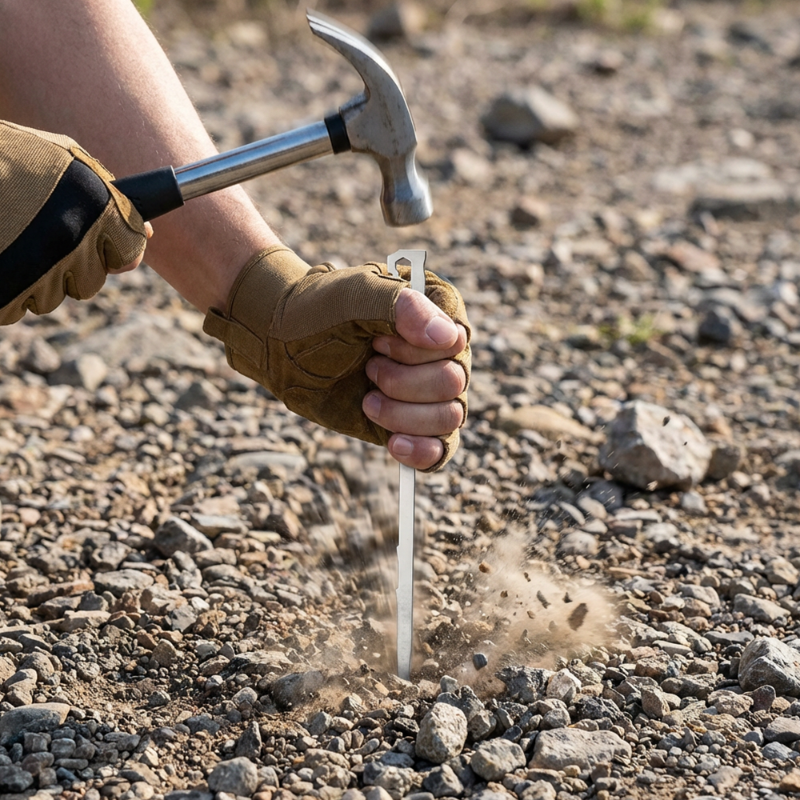 Multifunctional Stainless Steel Tent Stakes