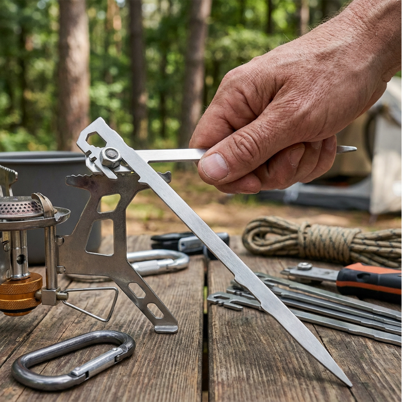 Multifunctional Stainless Steel Tent Stakes