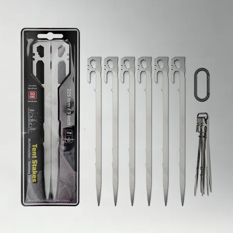Multifunctional Stainless Steel Tent Stakes