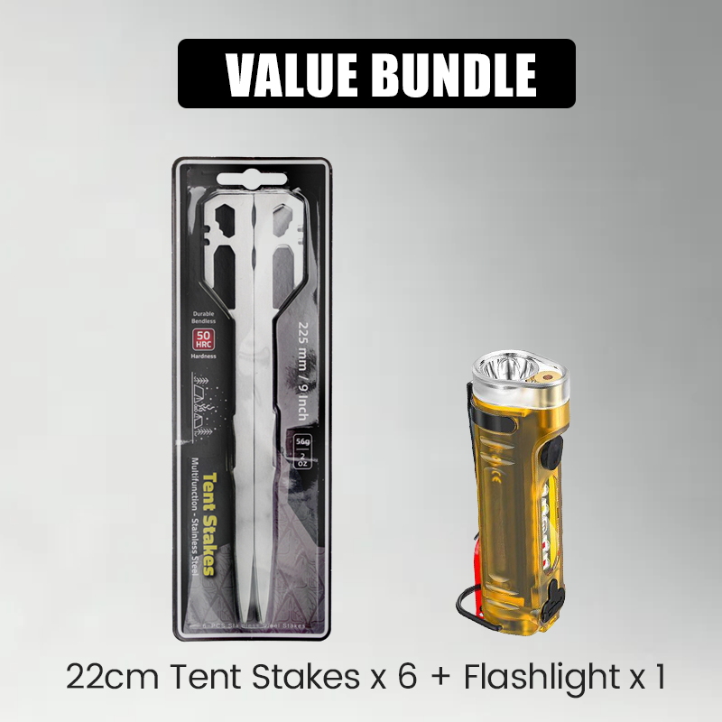 Multifunctional Stainless Steel Tent Stakes