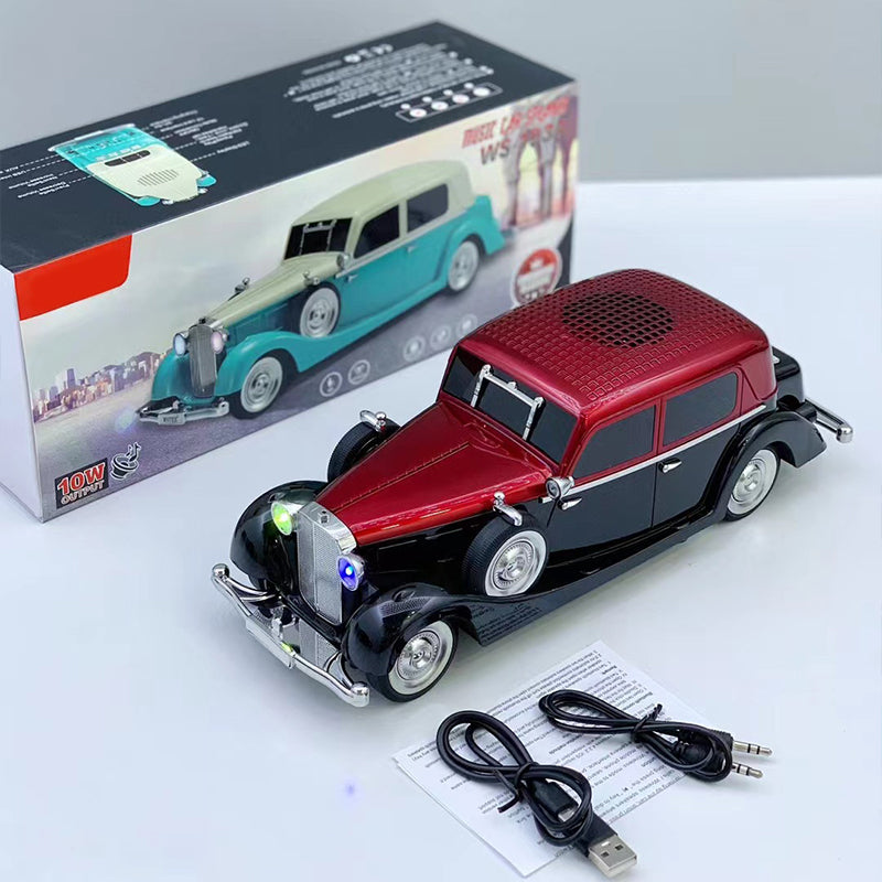 Vintage Car Bluetooth Speaker with Stereo Sound