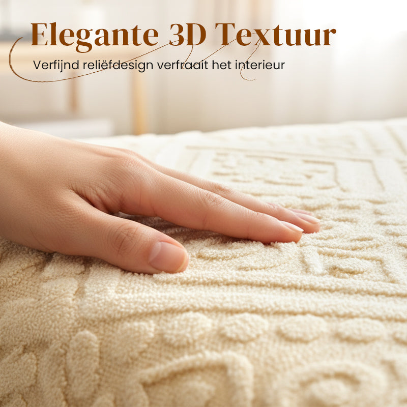 🛏️ Save 50%! ✨ 360° Plush Knit Fitted Sheet – All-around stretch & cozy ✨
