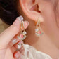 🎁50% OFF NOW!!!🔥Apricot Leaf Pearl Earrings Romantic Valentine's Day Gift