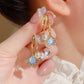 🎁50% OFF NOW!!!🔥Apricot Leaf Pearl Earrings Romantic Valentine's Day Gift