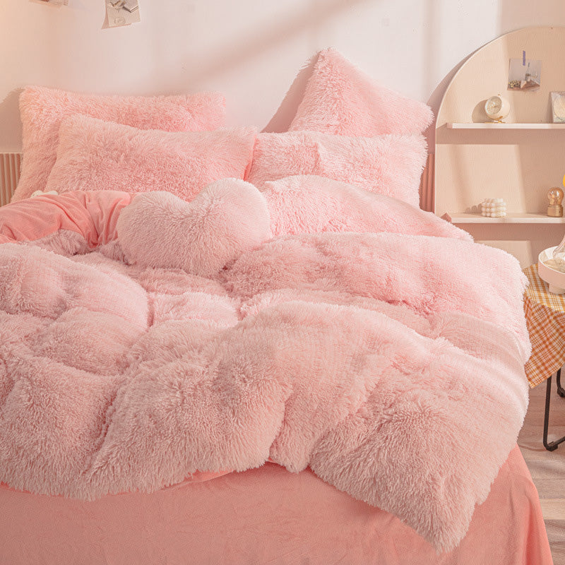 [winter gift]Winter Warm Plush Bedding 4-Piece Set