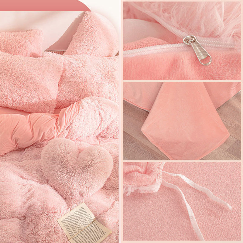 [winter gift]Winter Warm Plush Bedding 4-Piece Set