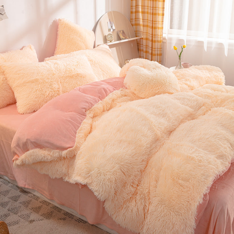 [winter gift]Winter Warm Plush Bedding 4-Piece Set
