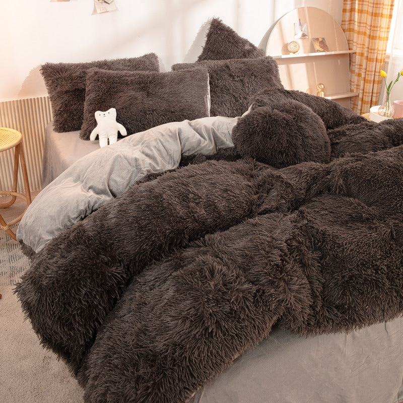 [winter gift]Winter Warm Plush Bedding 4-Piece Set