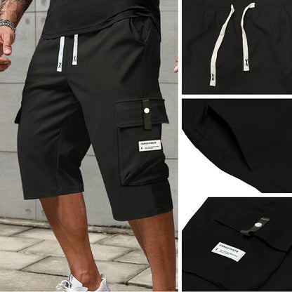 💥LAST DAY SALE 49% OFF !!📢Men's Casual Drawstring Capri Cargo Pants