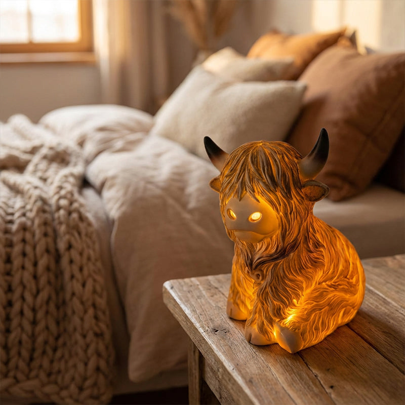 🎁New arrival 49% OFF💥Cute Highland Cow Night Light