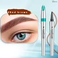 BUY 1 GET 1 FREE🌟3D Waterproof Microblading Eyebrow Pen 4 Fork Tip Tattoo Pencil