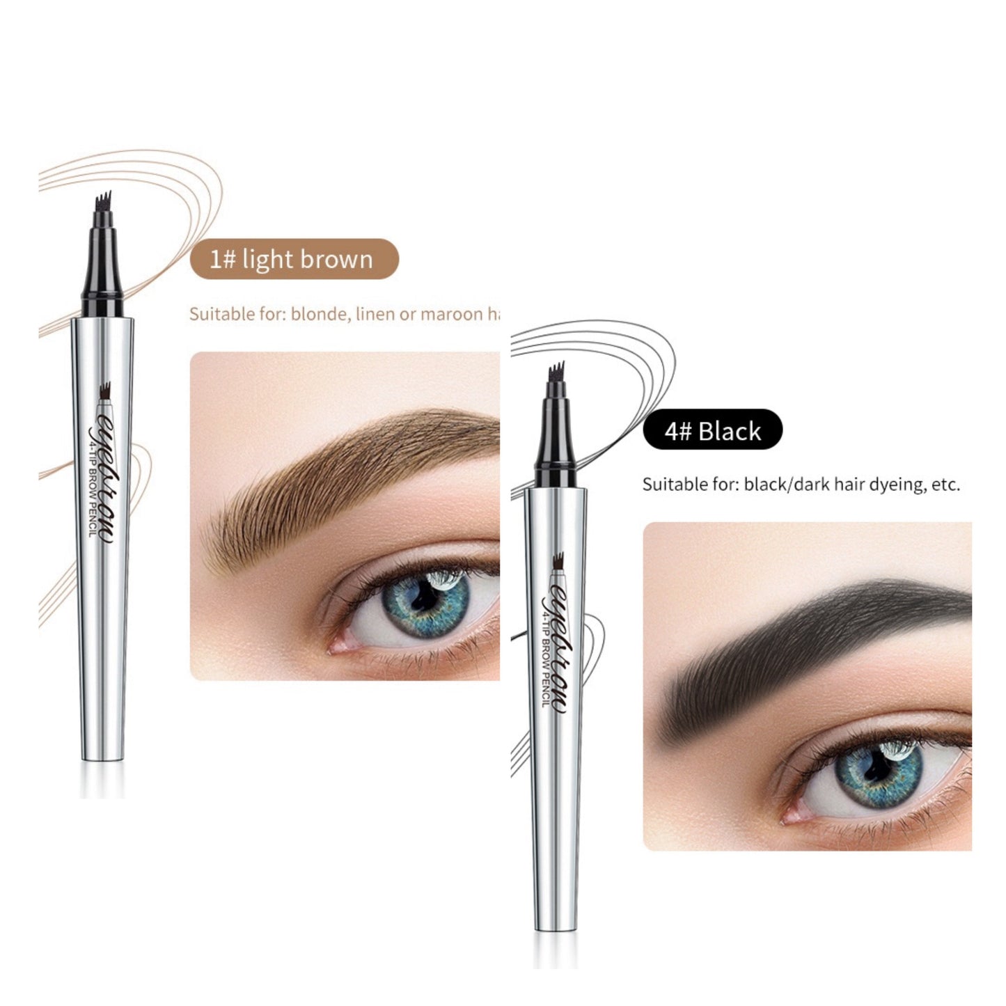 BUY 1 GET 1 FREE🌟3D Waterproof Microblading Eyebrow Pen 4 Fork Tip Tattoo Pencil