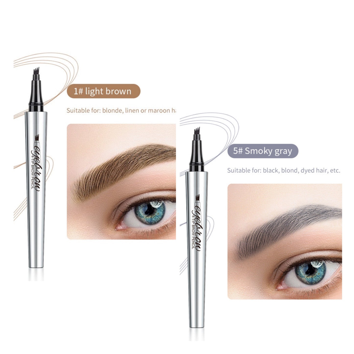 BUY 1 GET 1 FREE🌟3D Waterproof Microblading Eyebrow Pen 4 Fork Tip Tattoo Pencil