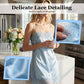 New Fashionable Sexy Lady Satin Lace Blouse Elegant Sleeveless Cami