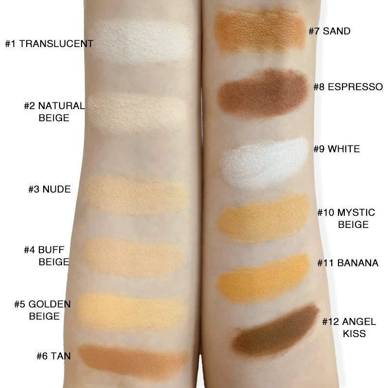 Travel-Friendly Oil-Control Finishing, Contouring & Setting Compact Powder with Built-in Mirror