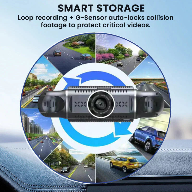 🔥2026 HOT SALE💞50K+ SOLD!📹🚗360° Eagle Eye Parking Camera – All-round view, no blind spots. 1080P HD, loop recording. Park with confidence. 🛡️🌙