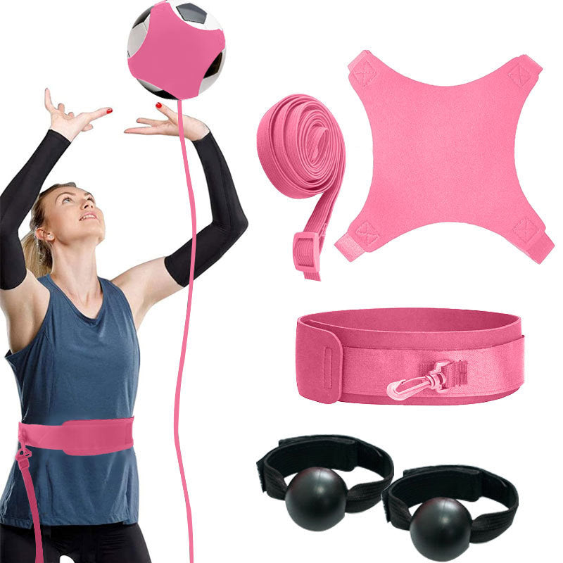 🏐✨ Volleyball Training Aid with Elastic Cord – 50% OFF! Solo serve & spike practice, adjustable waist belt, 2 hand trainers – improve form fast. 🎯