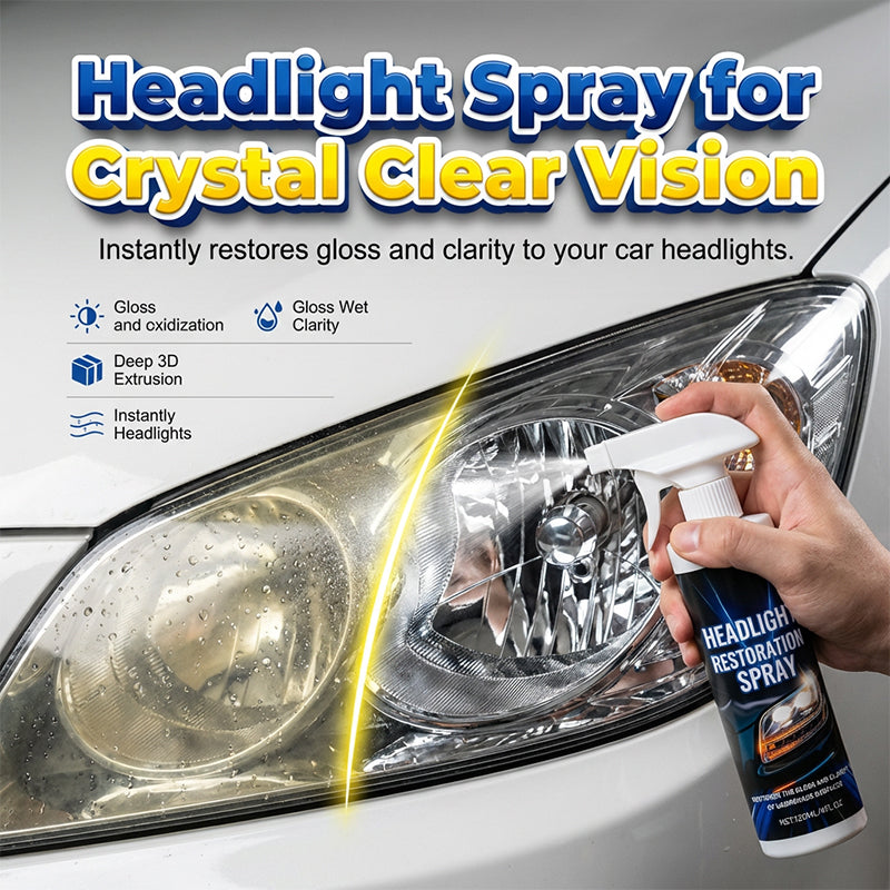 🔥Professional Headlight Restoration Spray Kit