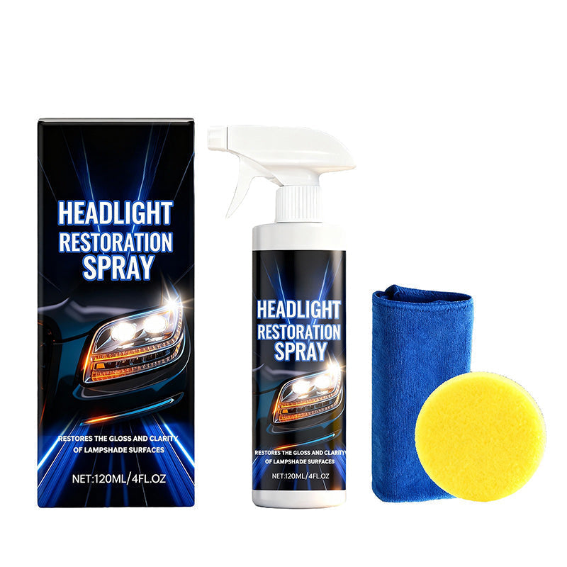 🔥Professional Headlight Restoration Spray Kit