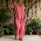 Women's Oversized V-Neck Casual Jumpsuit