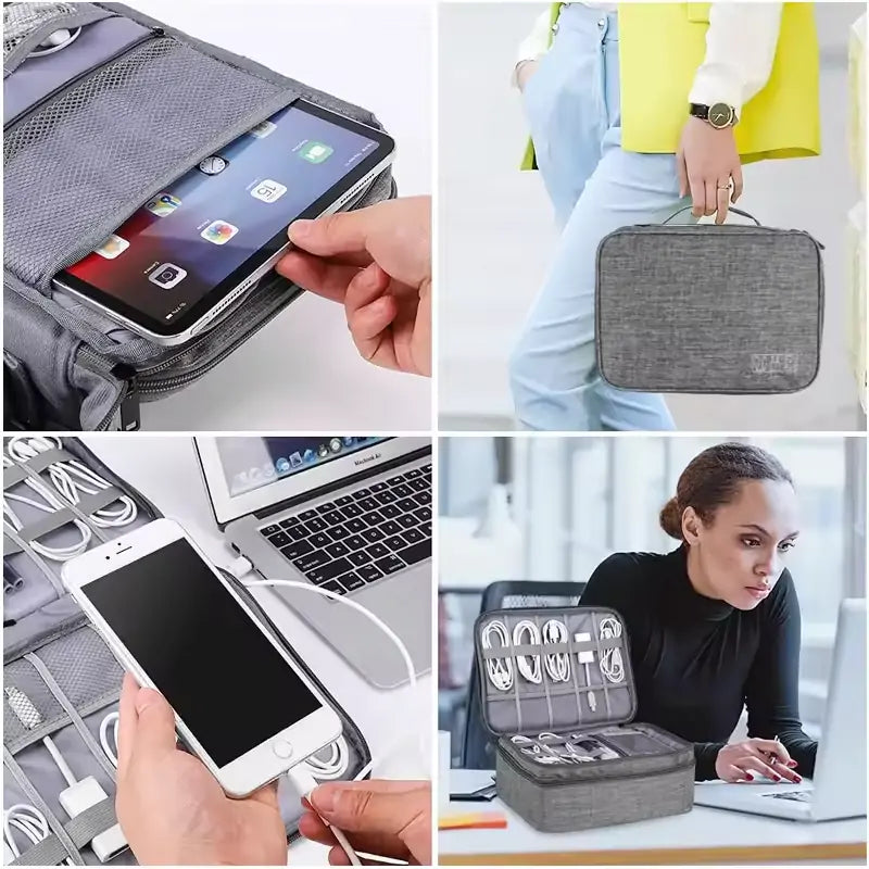 Portable Waterproof Cable Organizer Bag